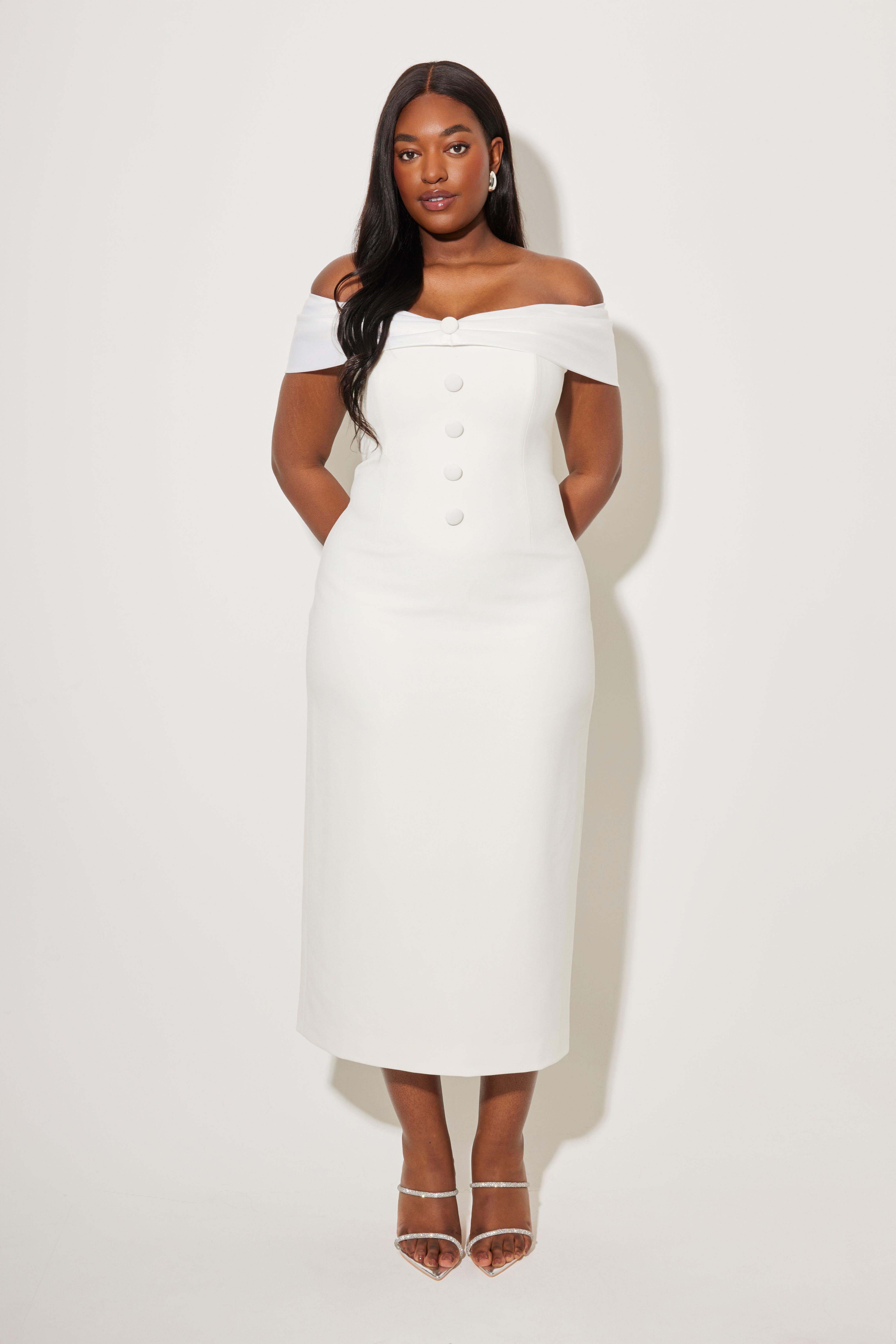 The Ultimate Muse Bow Midi Dress