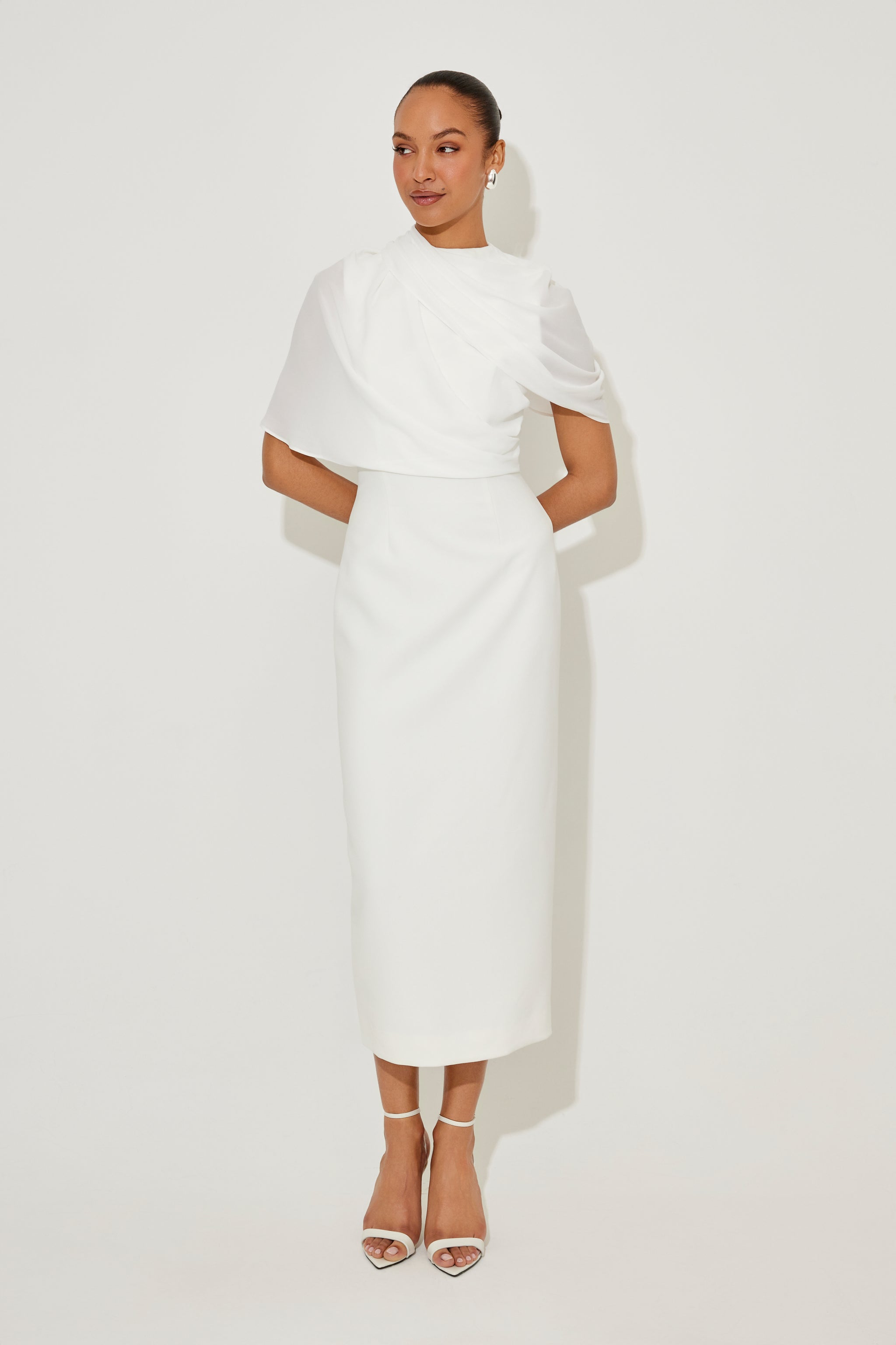 The Ultimate Muse Gathered Midi Dress