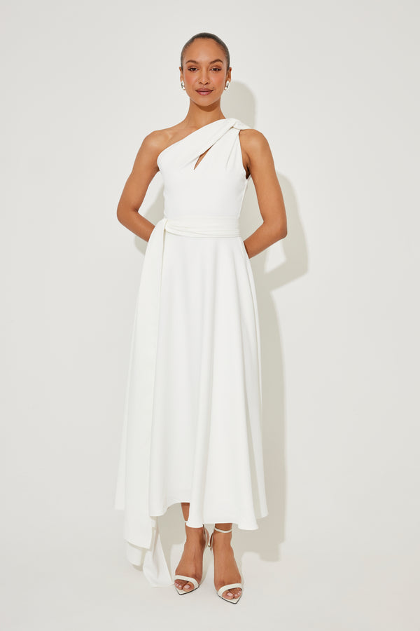 Asymmetric Midi Dress