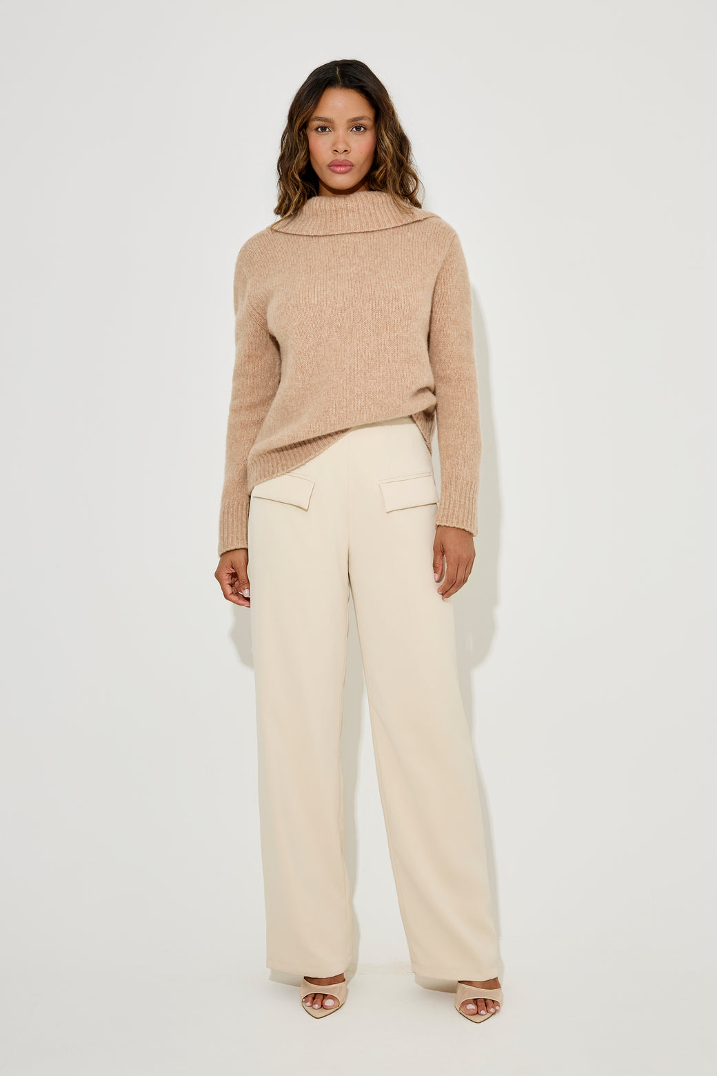 Wool Low Back Knitted Jumper - Second View