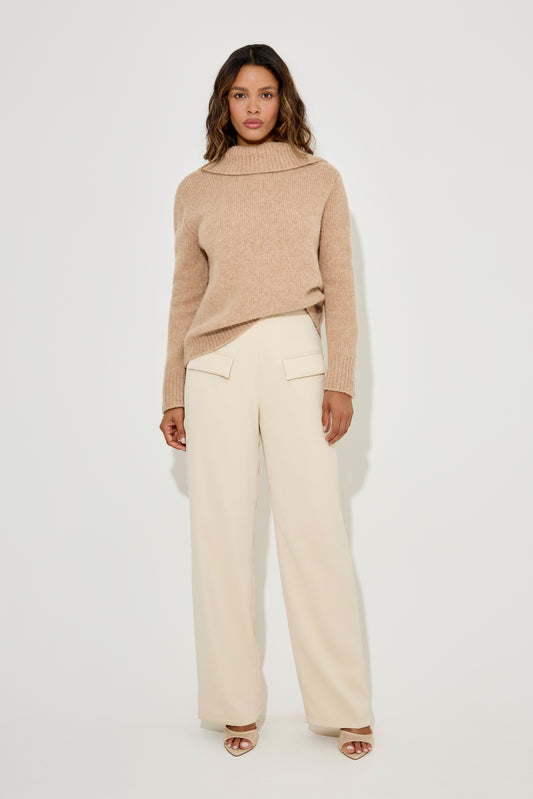 Wool Low Back Knitted Jumper