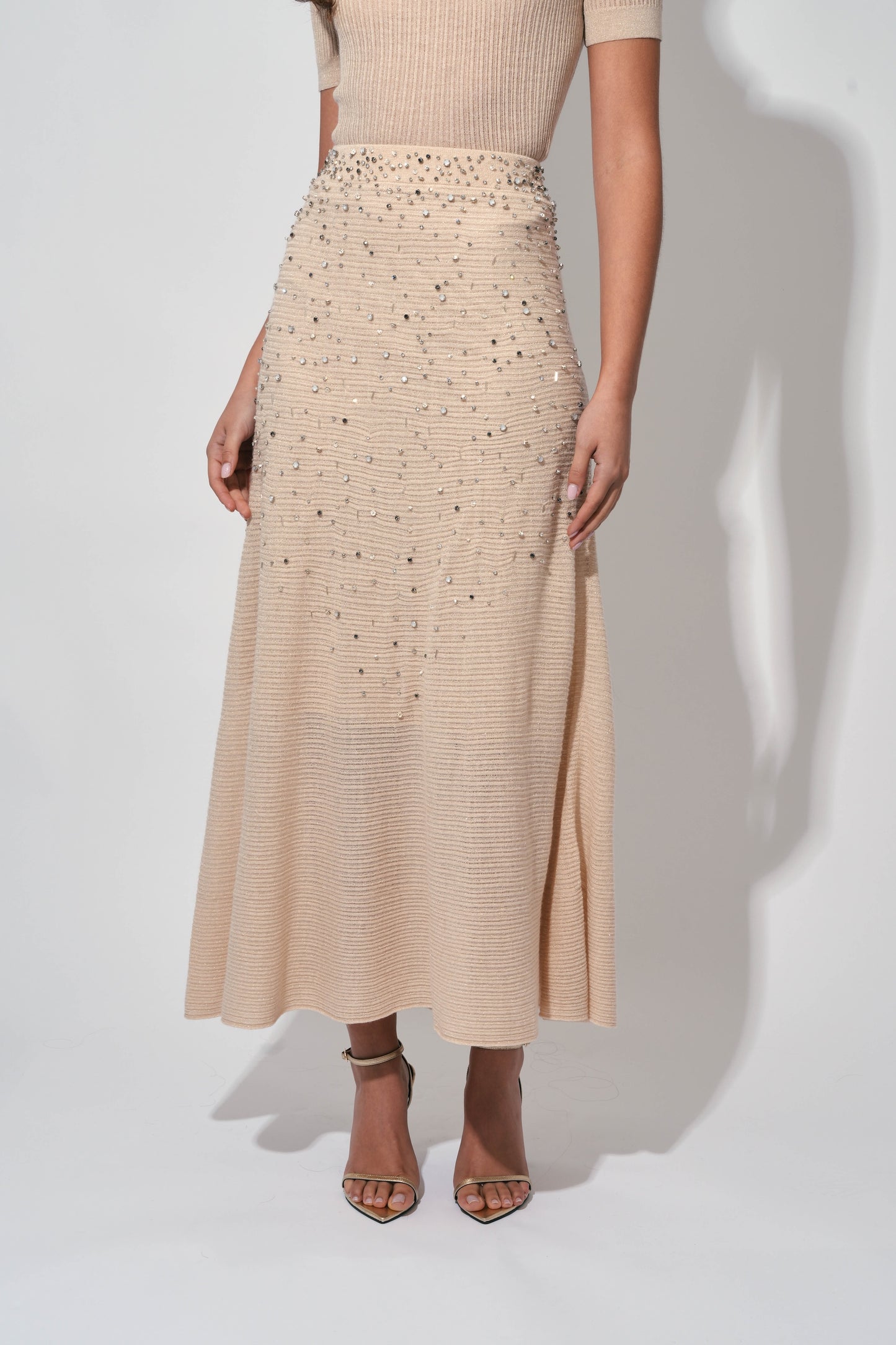 Knitted Beaded Skirt