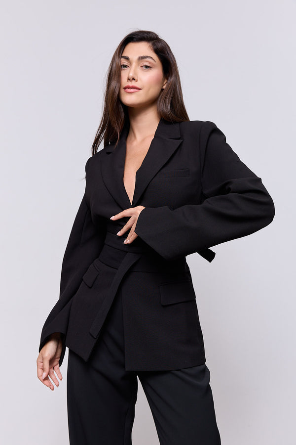 Belted Blazer