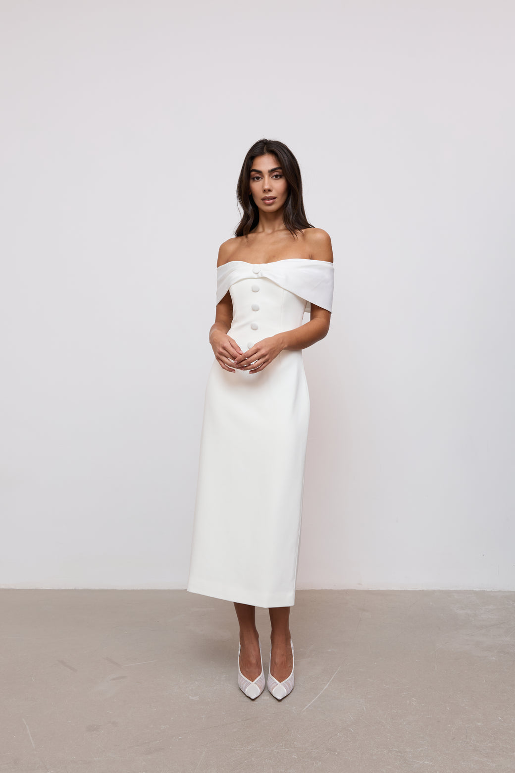 Bow Midi Dress