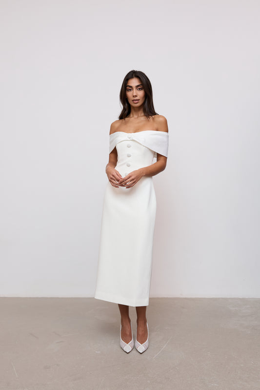 Bow Midi Dress