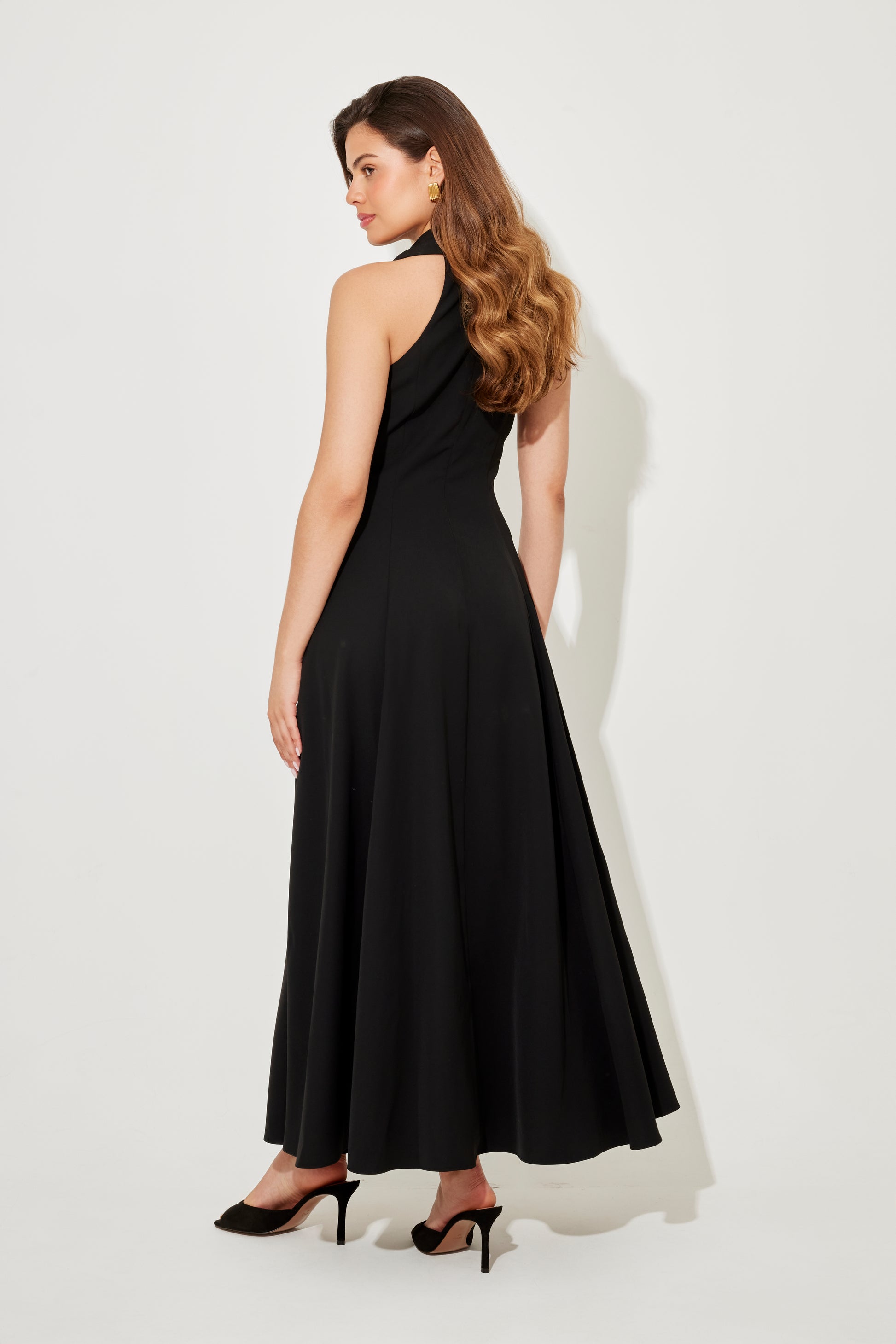 Flowy Collar Maxi Dress Odd Muse Flowy Collar Maxi Dress Odd Muse