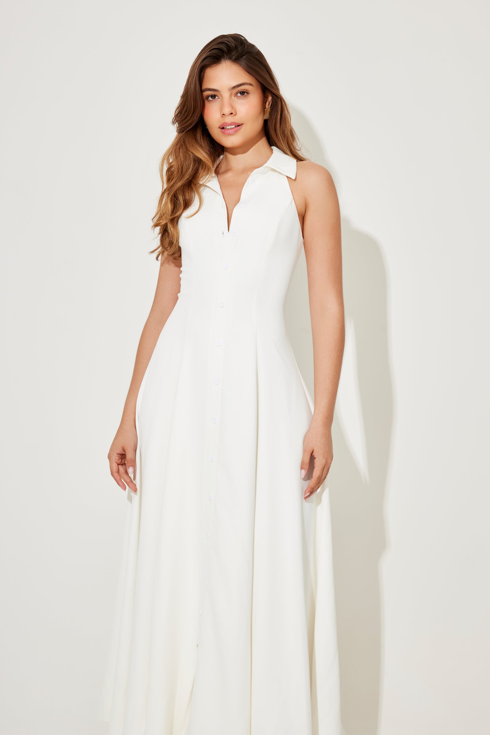 Flowy Collar Maxi Dress Odd Muse Flowy Collar Maxi Dress Odd Muse