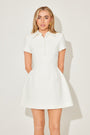 The Ultimate Muse Collared Mini Dress with Volume Skirt