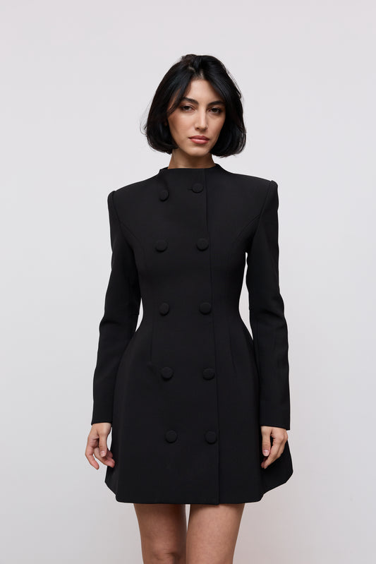 Button Mini Dress