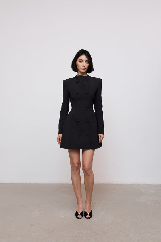 Button Mini Dress