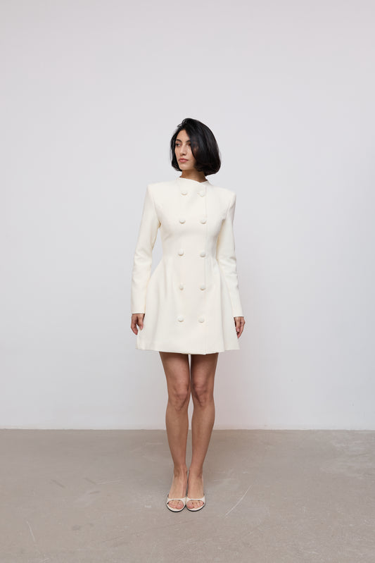 Button Mini Dress