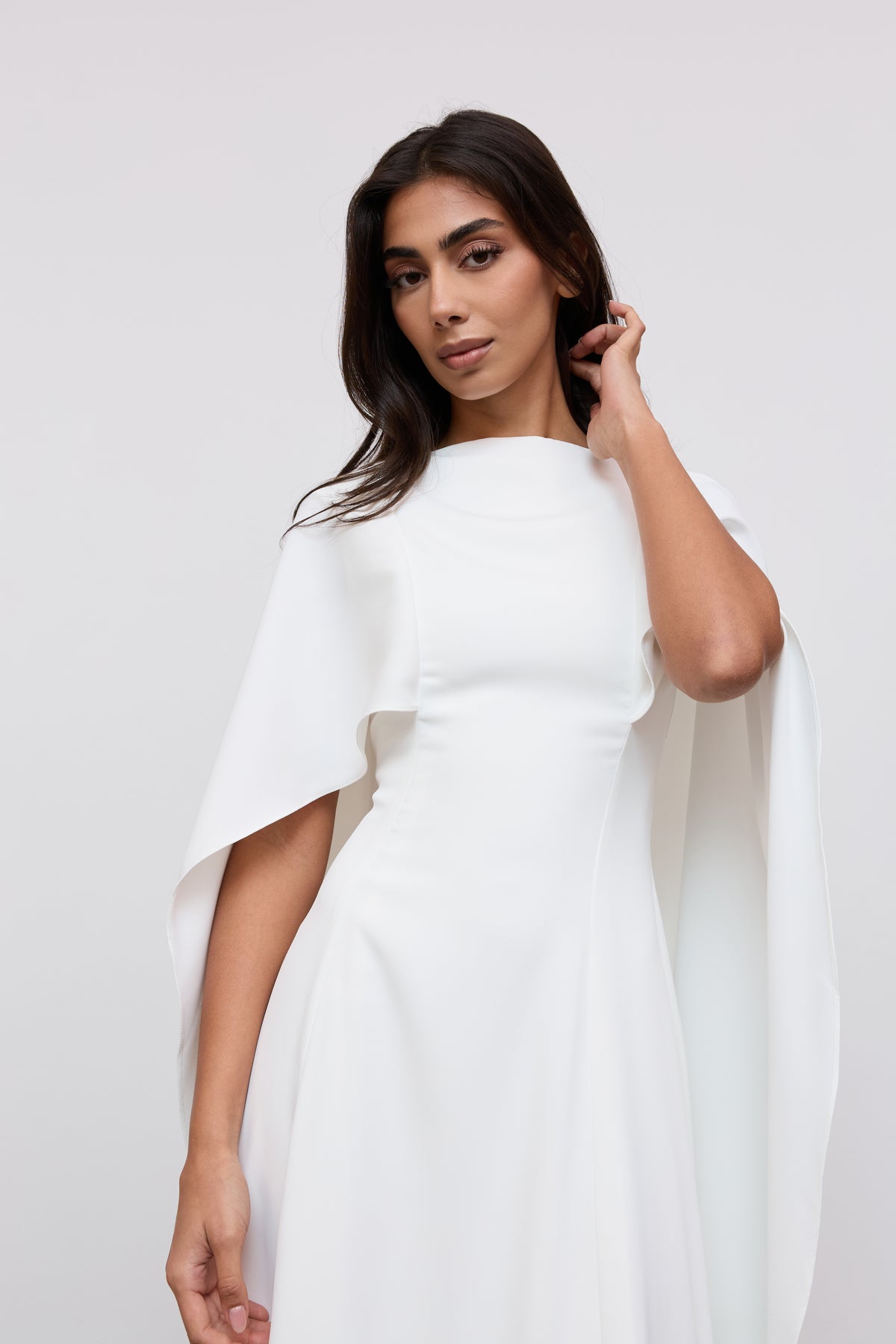Cape Midi Dress