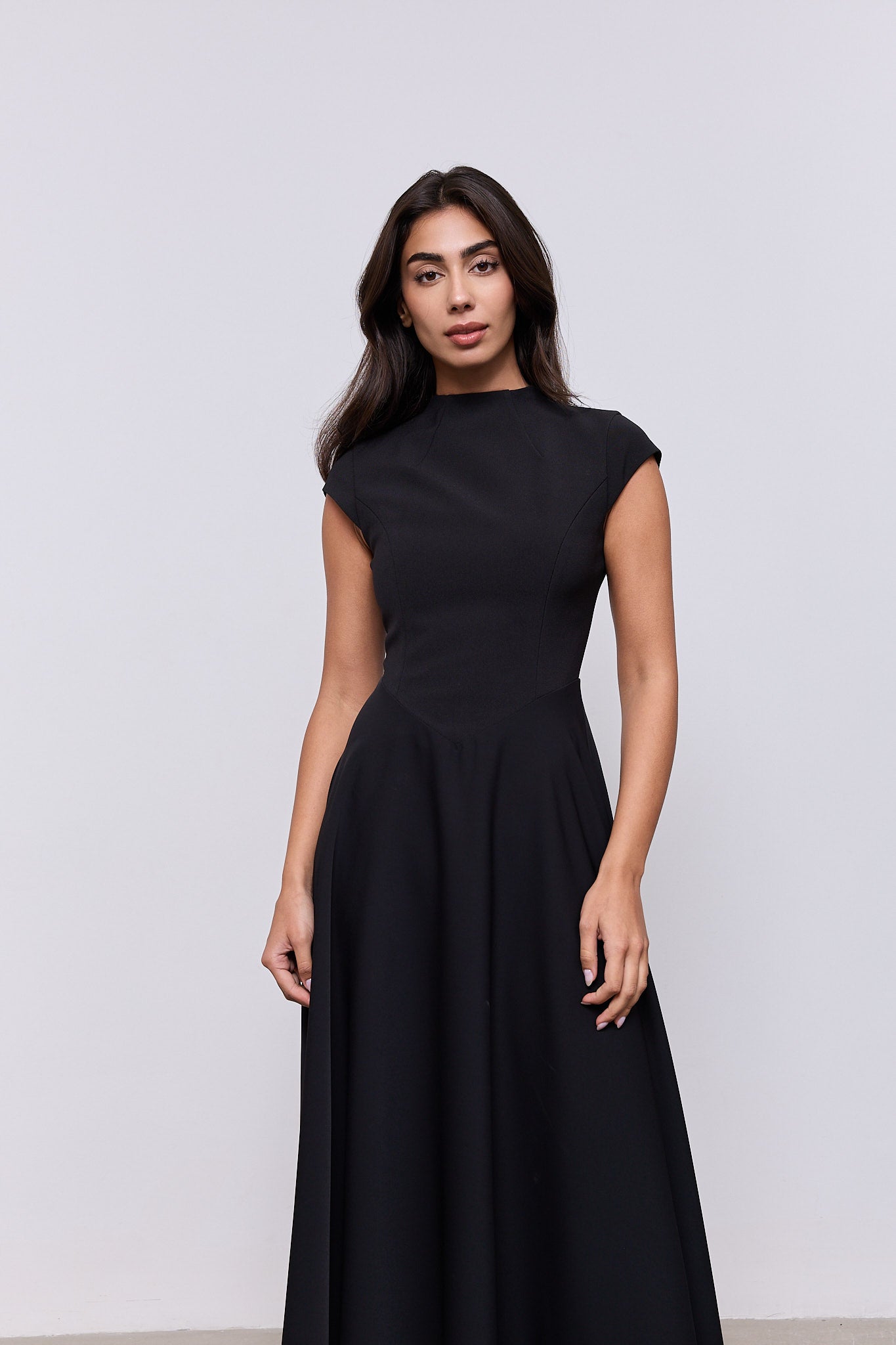 Cap Sleeve Midi Dress