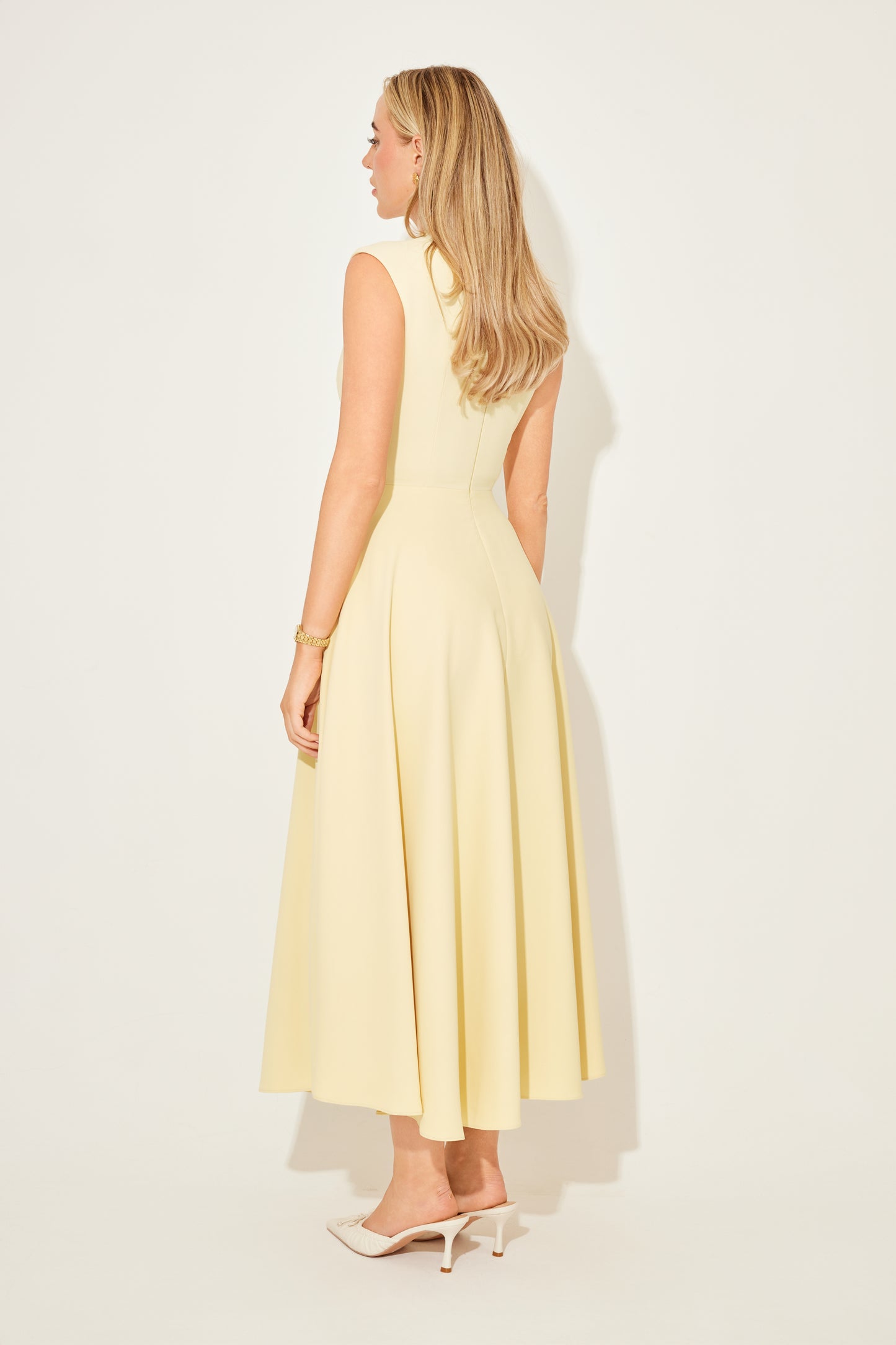 High Waist Midi Dress