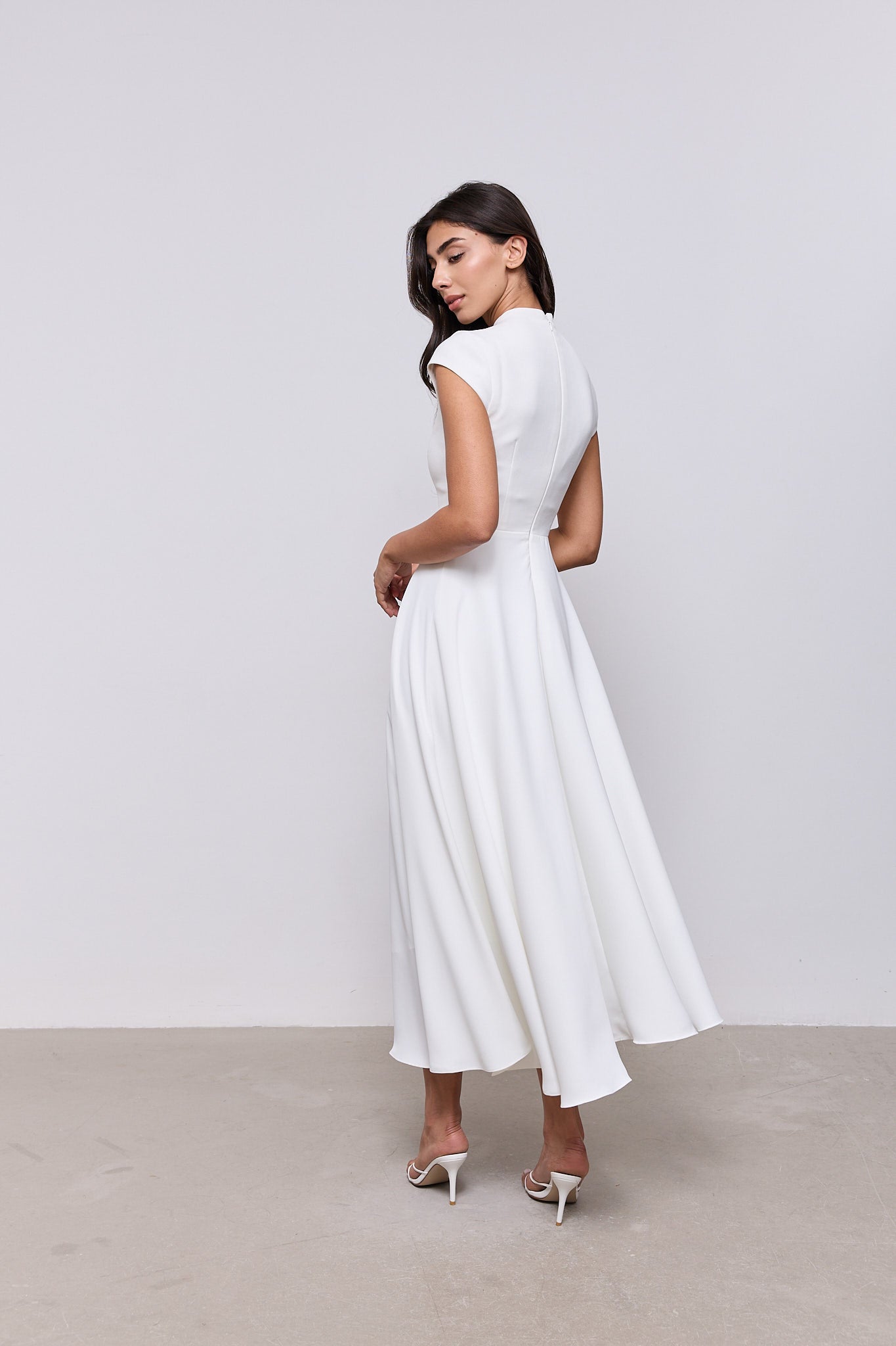 Cap Sleeve Midi Dress