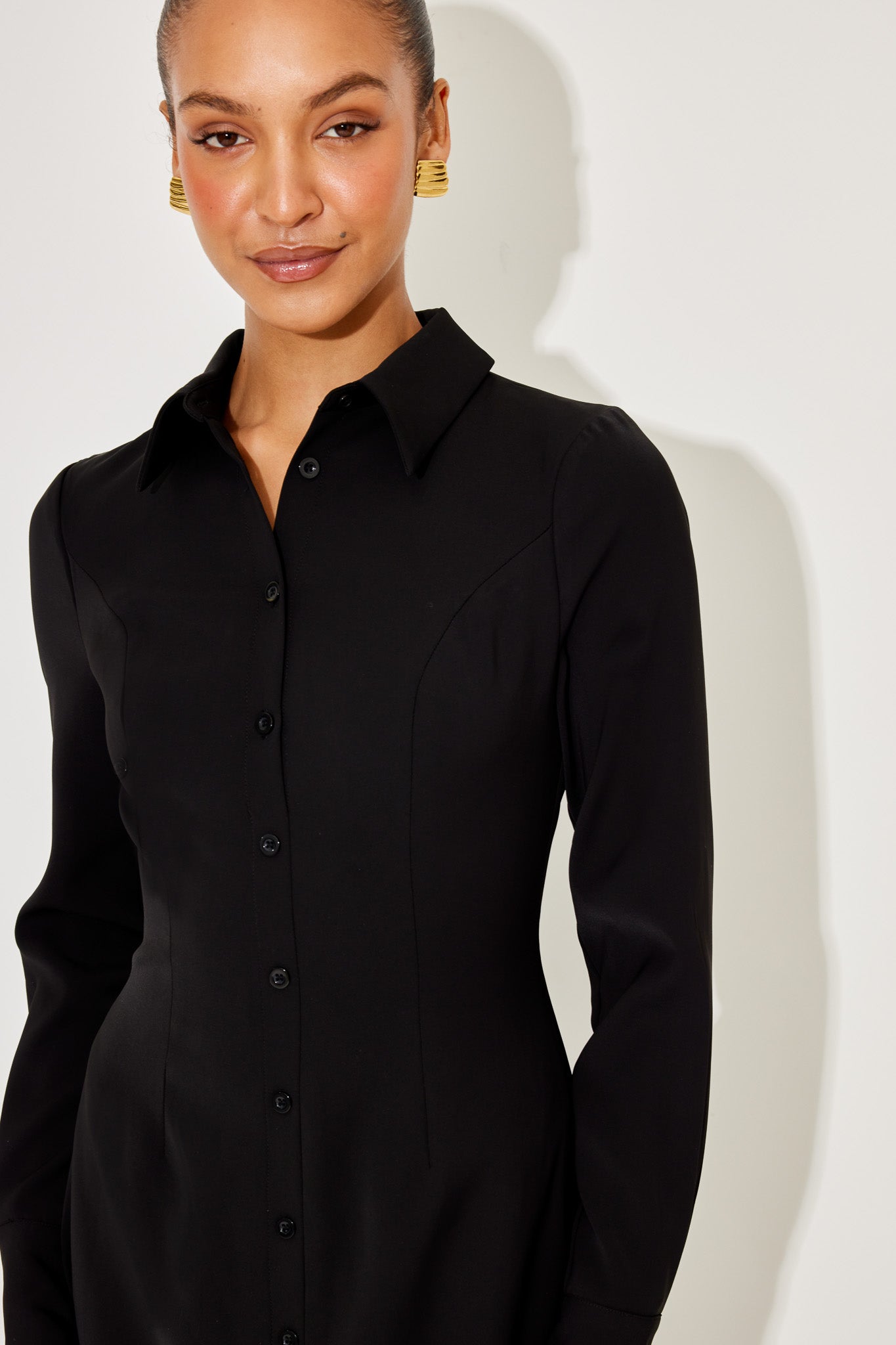 Long Sleeve Collar Maxi Dress Odd Muse Long Sleeve Collar Maxi Dress Odd Muse