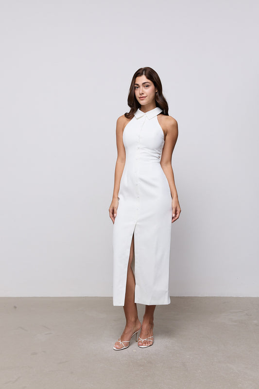 Collar Maxi Dress