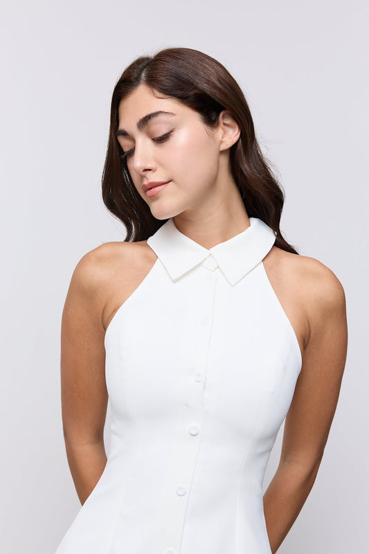 Collar Maxi Dress