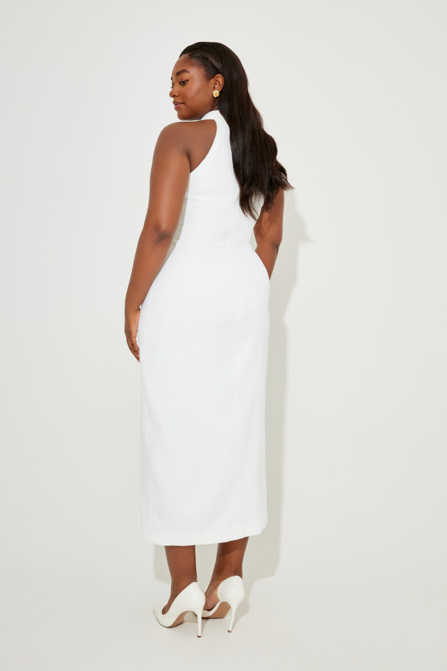 Collar Maxi Dress