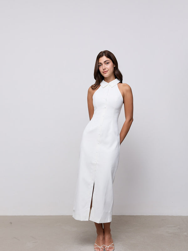 Collar Maxi Dress