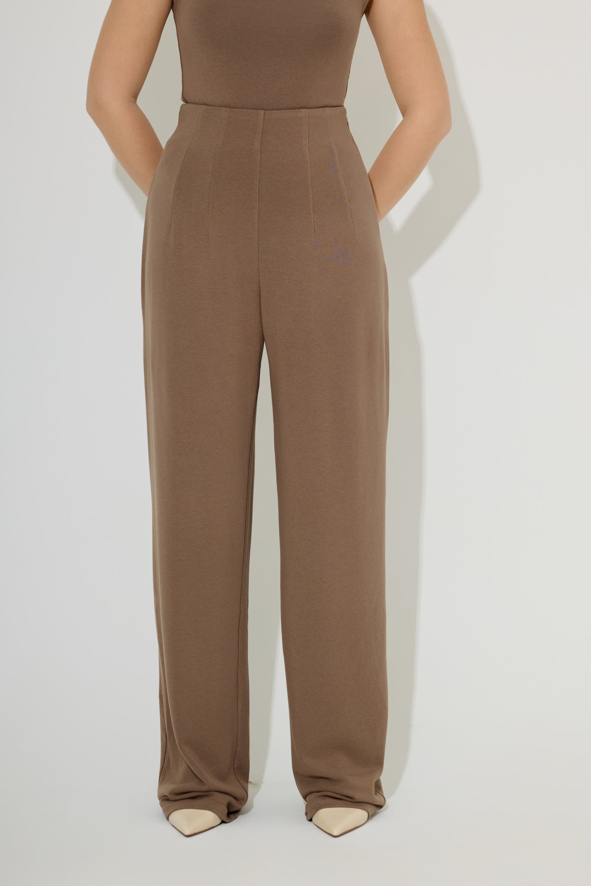 Cotton Mix Jersey Trousers