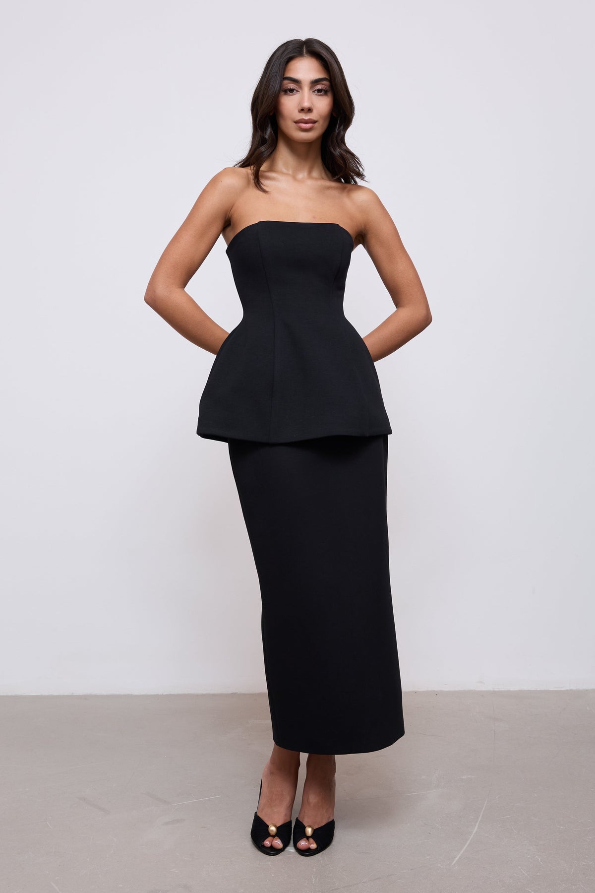 Cotton Mix Peplum Top