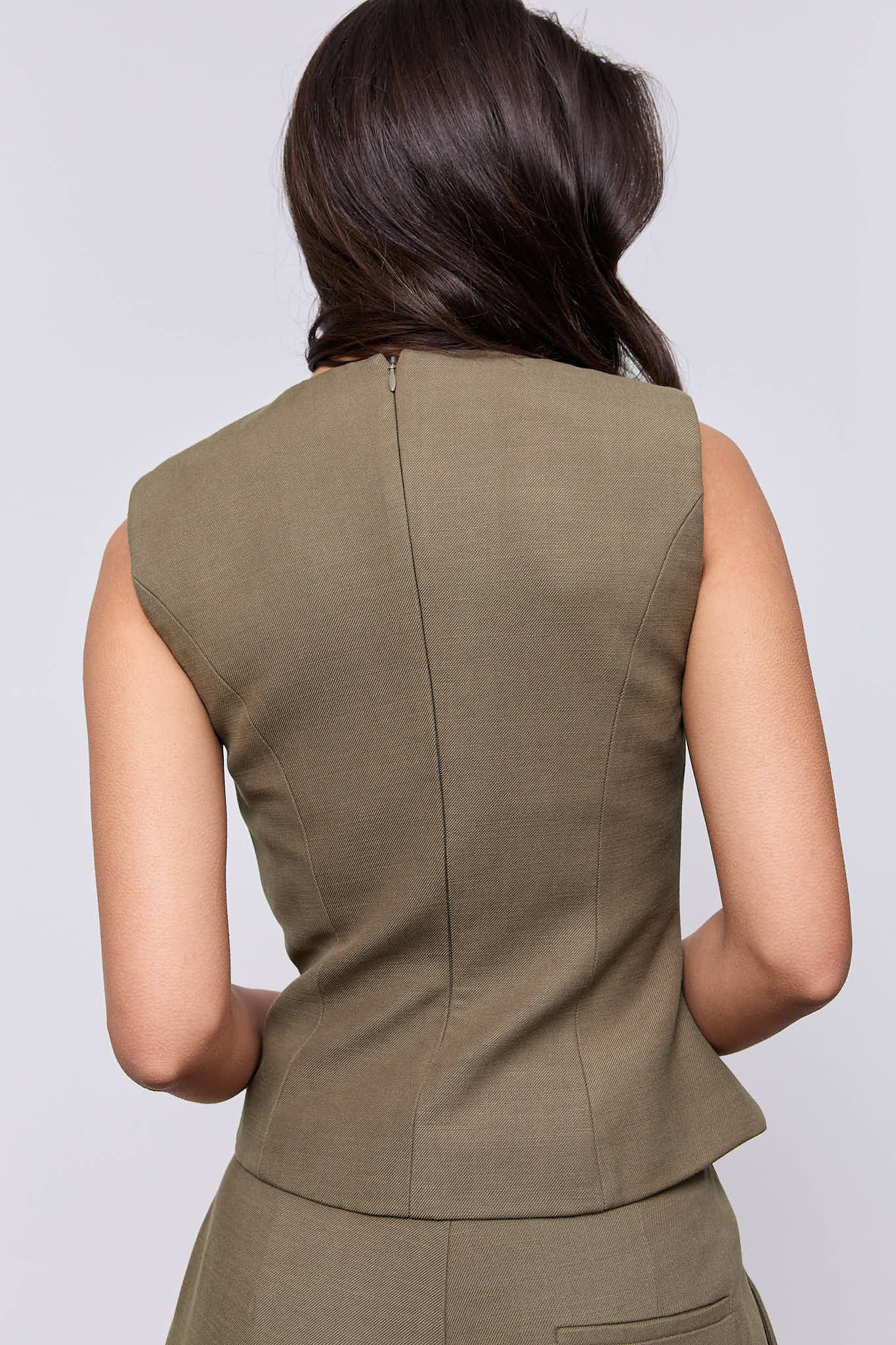 Cotton Mix Button Waistcoat