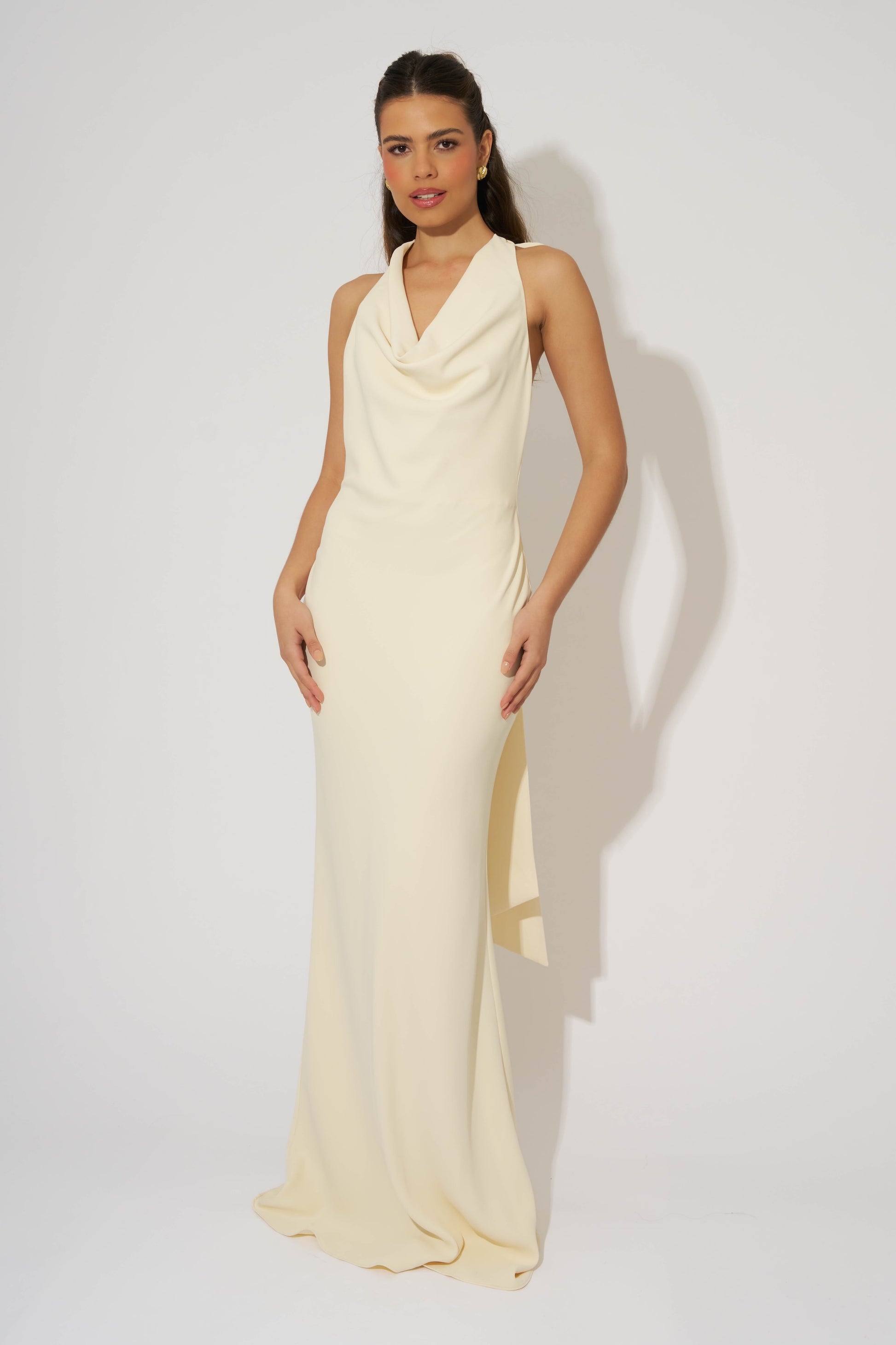 Cowl Neck Maxi Dress – Odd Muse