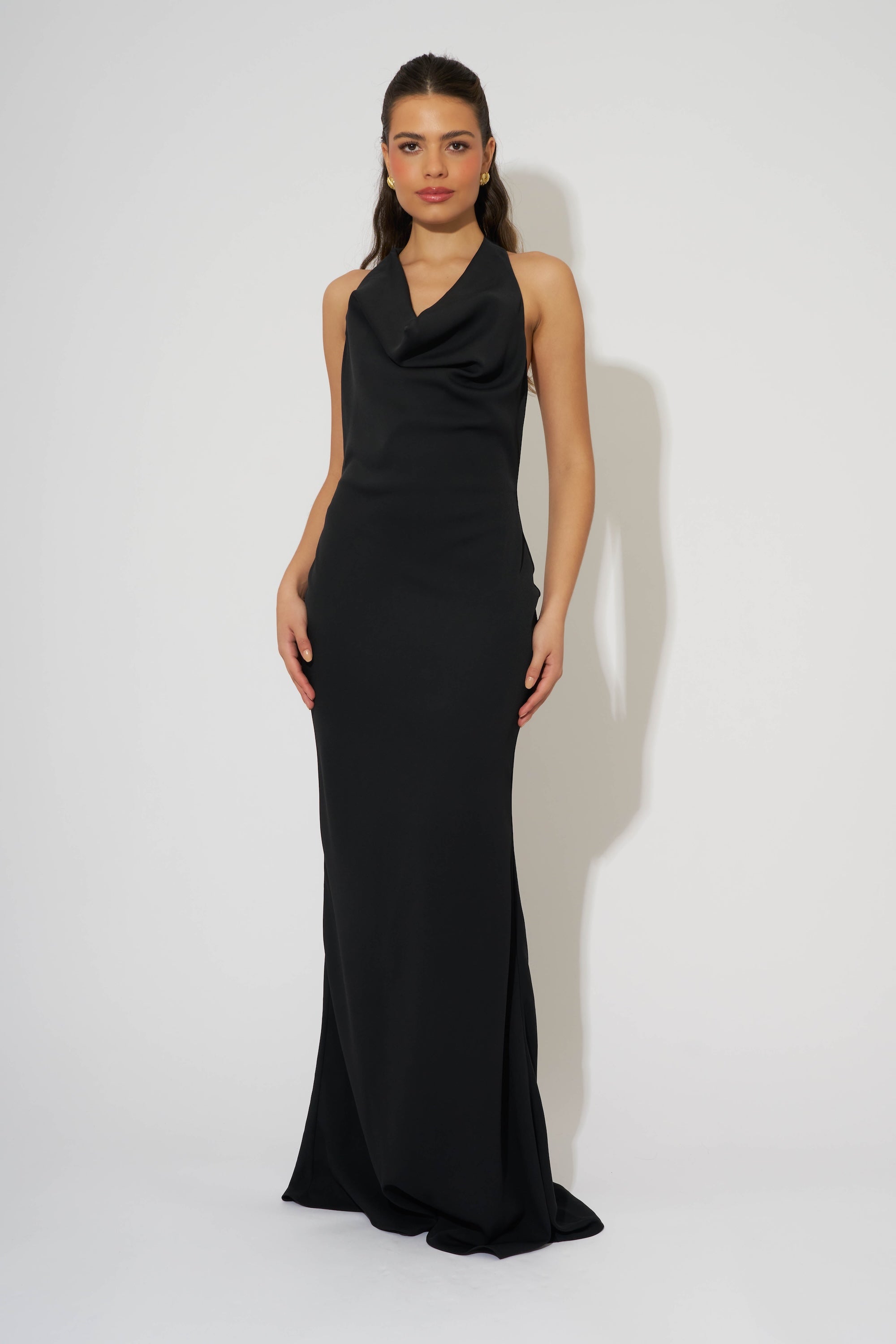 Cowl Neck Maxi Dress – Odd Muse