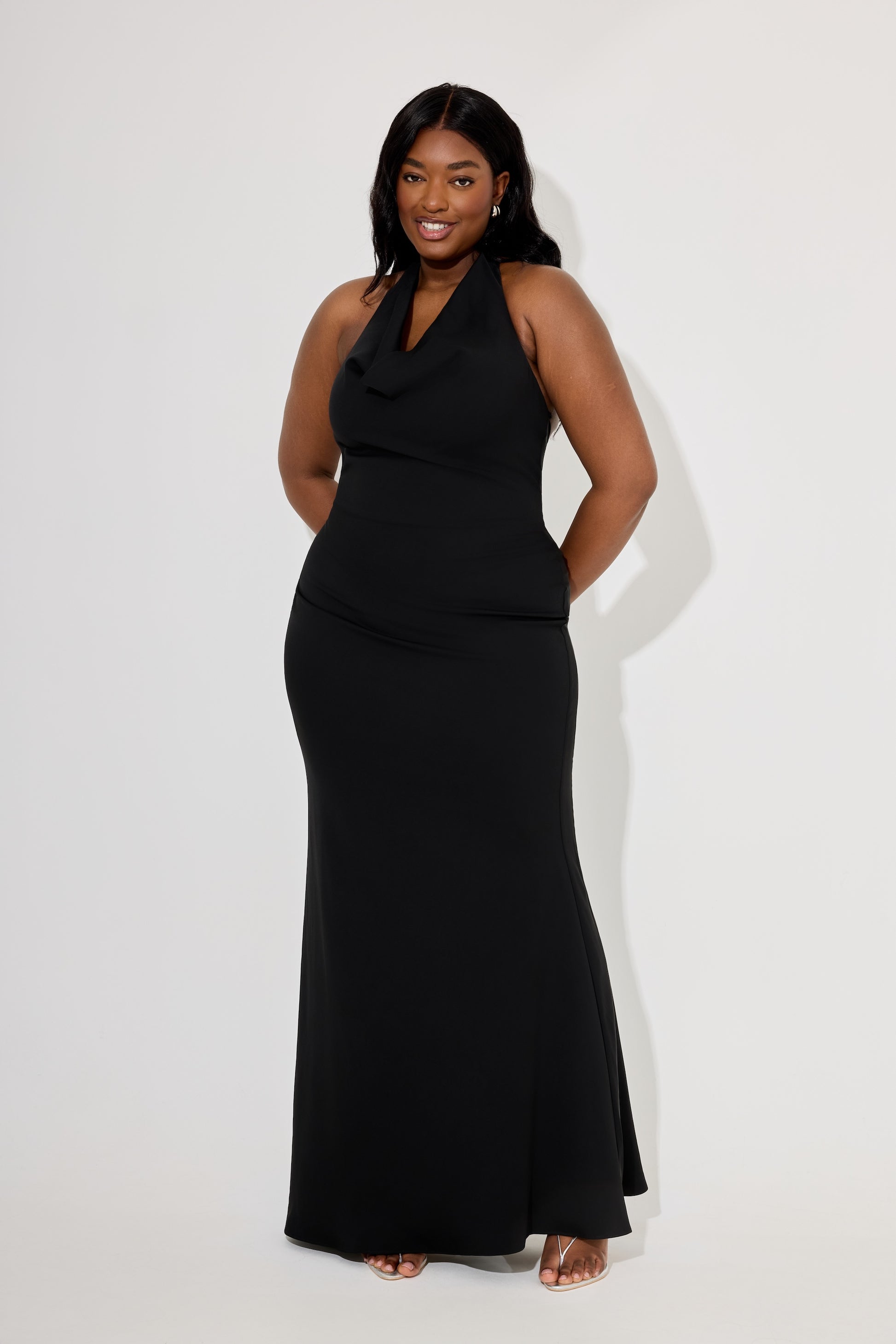 Cowl Neck Maxi Dress – Odd Muse