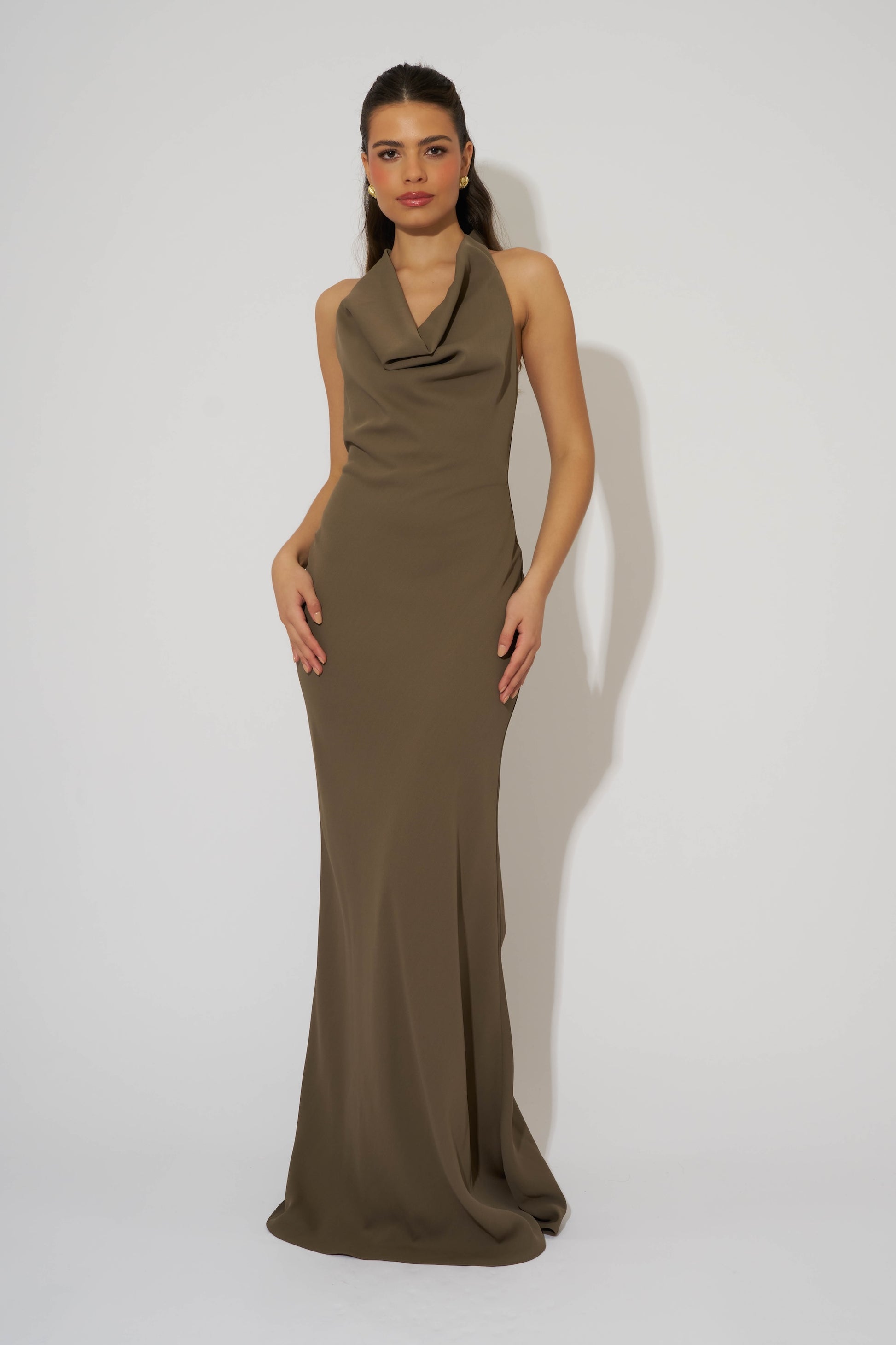 Cowl Neck Maxi Dress