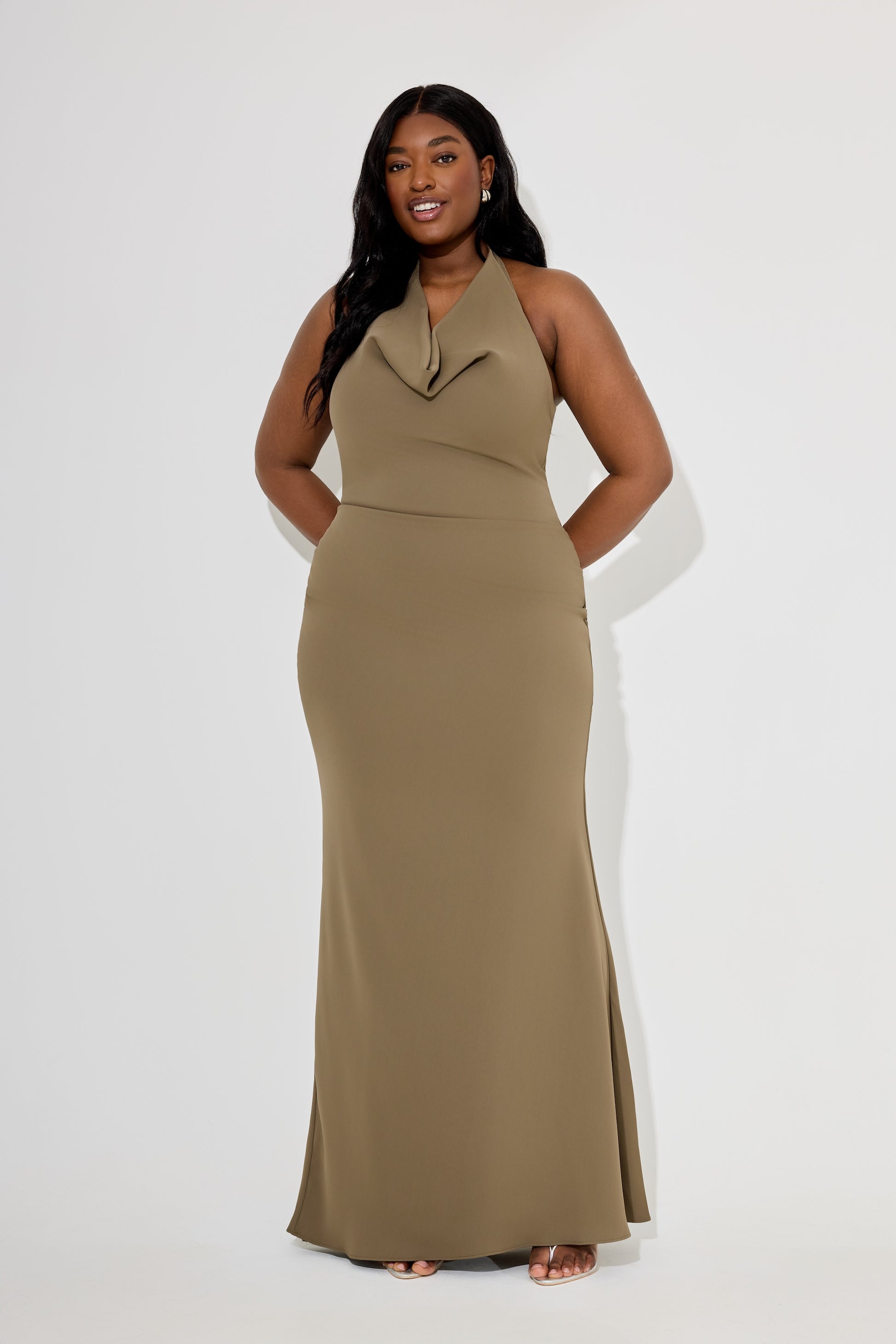 Cowl Neck Maxi Dress – Odd Muse