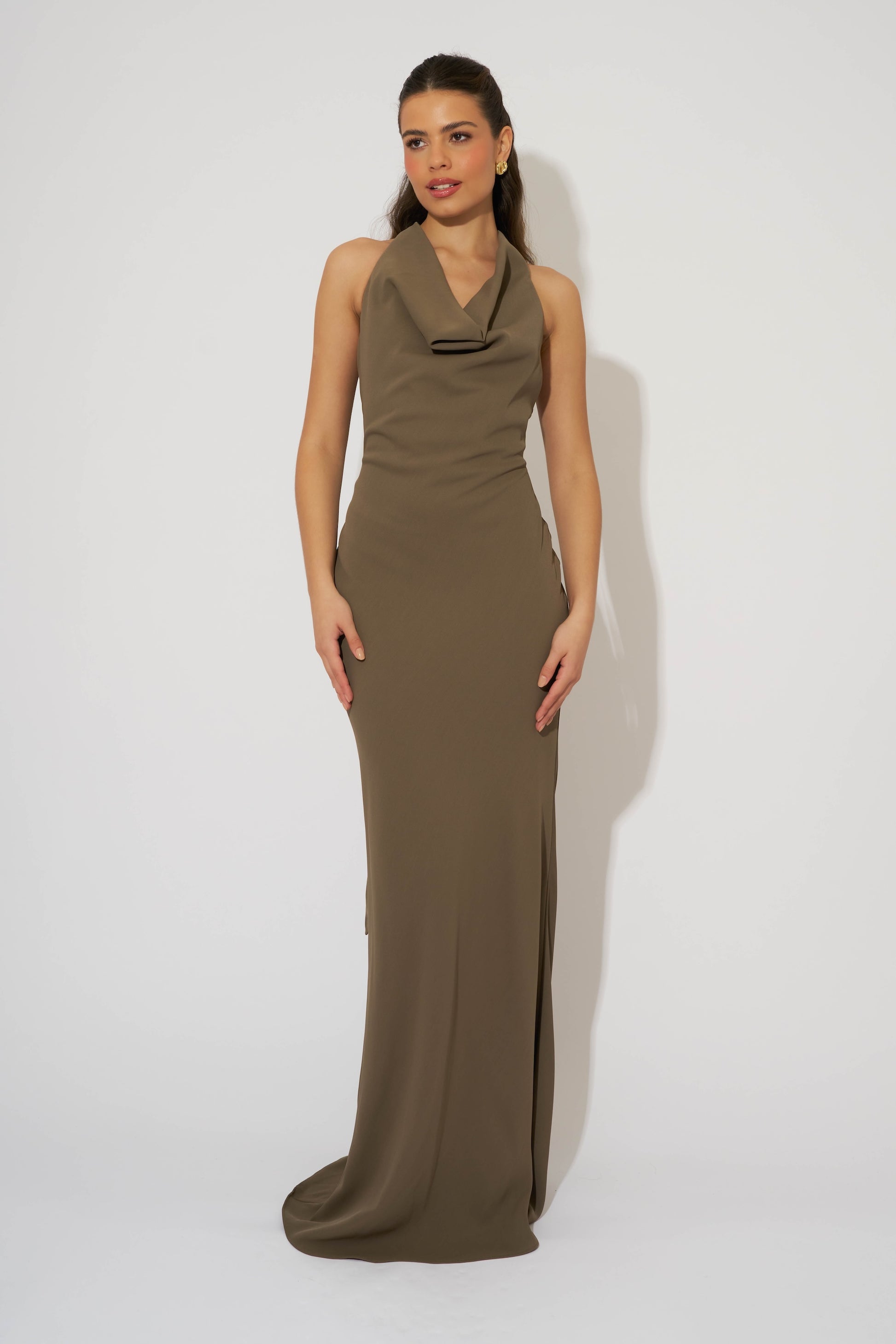 Cowl Neck Maxi Dress – Odd Muse