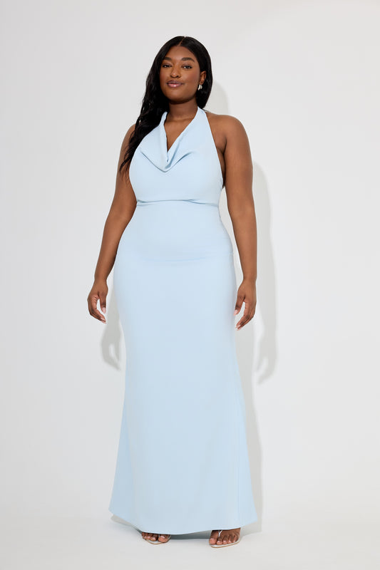 Cowl Neck Maxi Dress