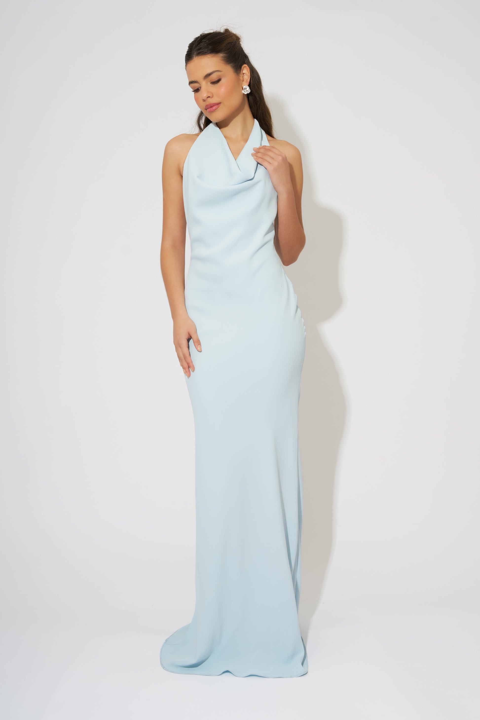Cowl Neck Maxi Dress