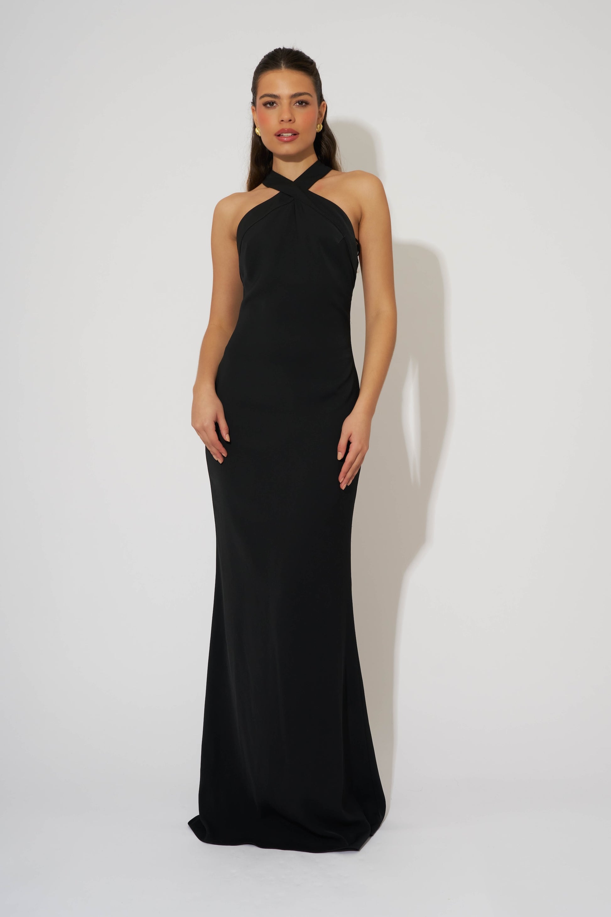 Cross Halter Neck Maxi Dress Odd Muse Cross Halter Neck Maxi Dress Odd Muse