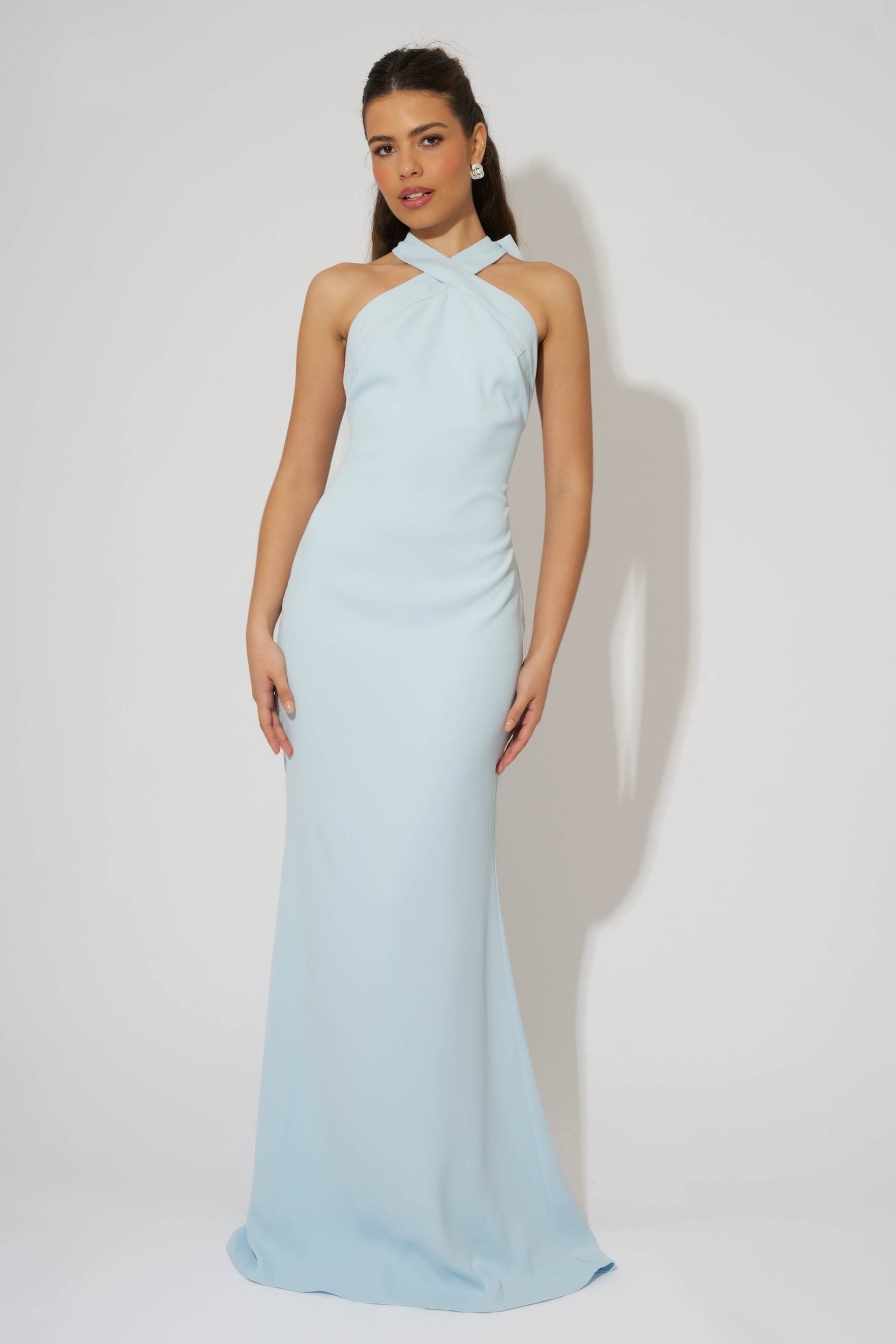 Cross Halter Neck Maxi Dress – Odd Muse