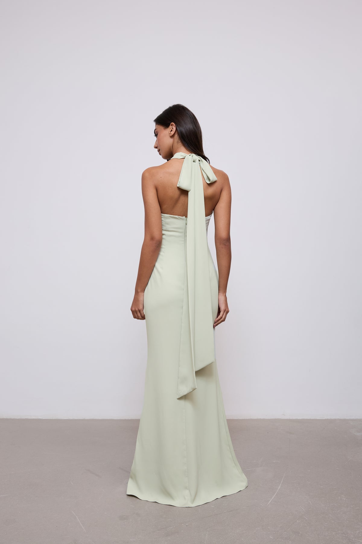 Cross Halter Neck Maxi Dress