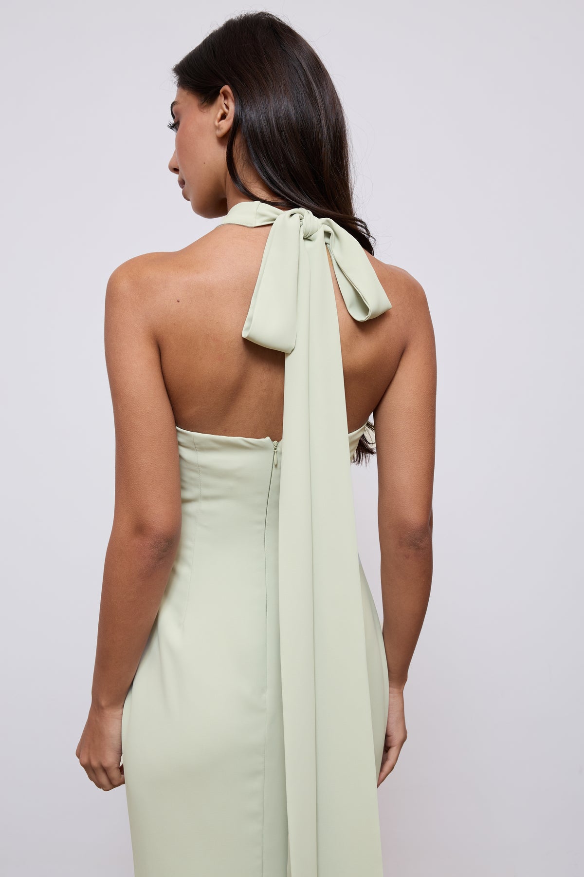 Cross Halter Neck Maxi Dress