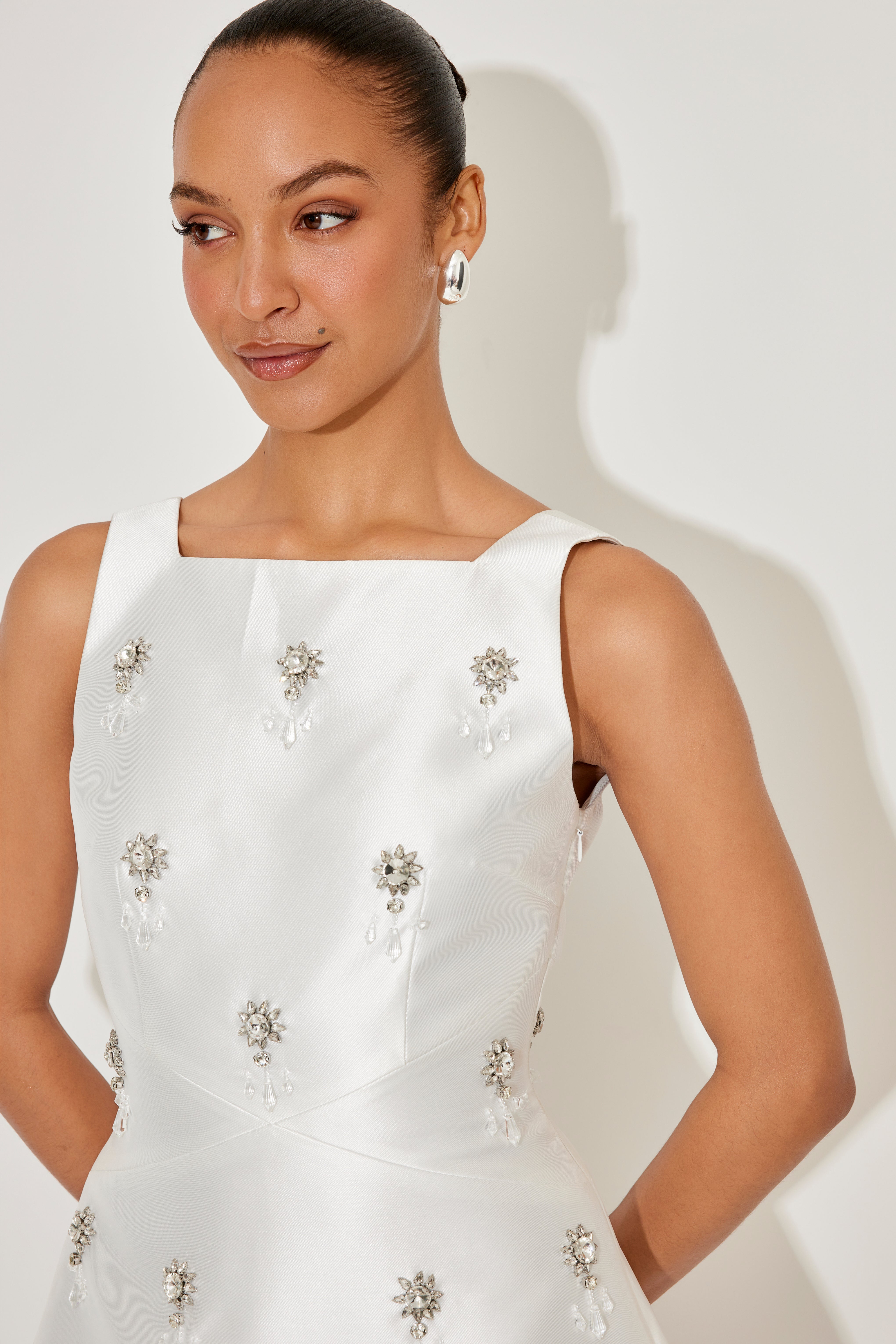 The Ultimate Muse Crystal Mini Dress