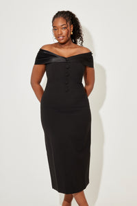 The Ultimate Muse Bow Midi Dress