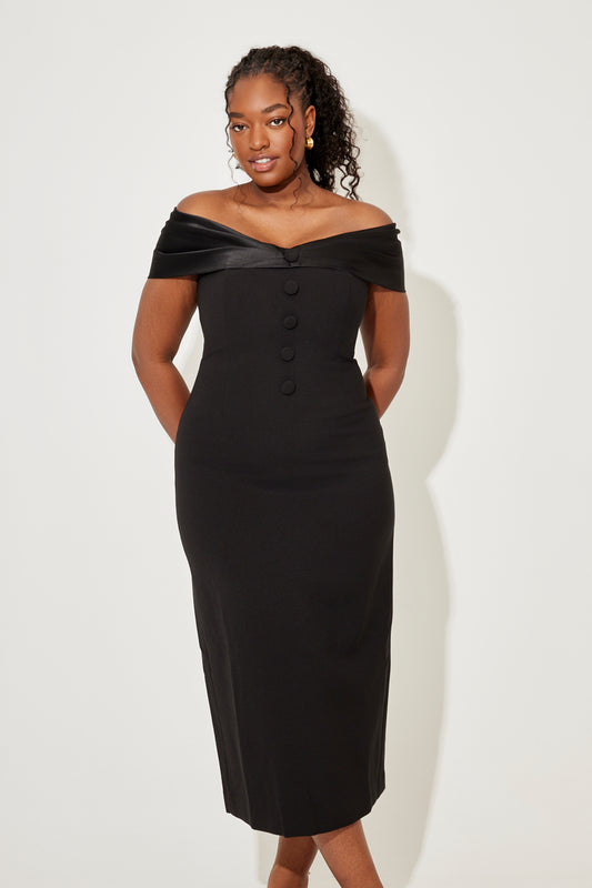Bow Midi Dress