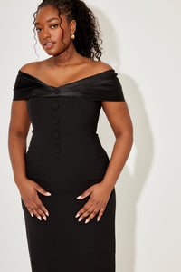 The Ultimate Muse Bow Midi Dress