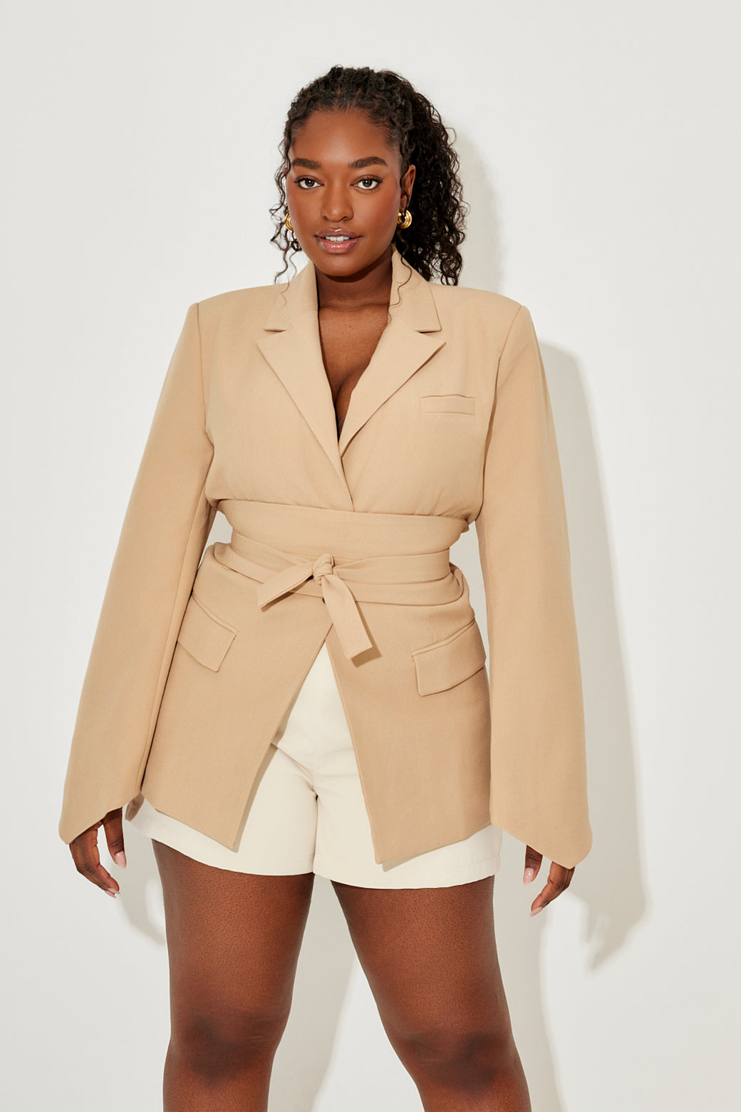 Belted Blazer
