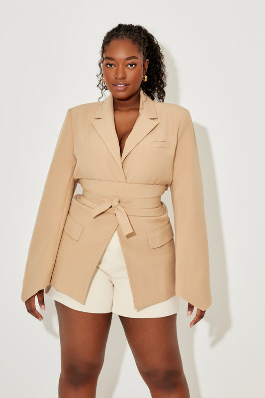 Belted Blazer