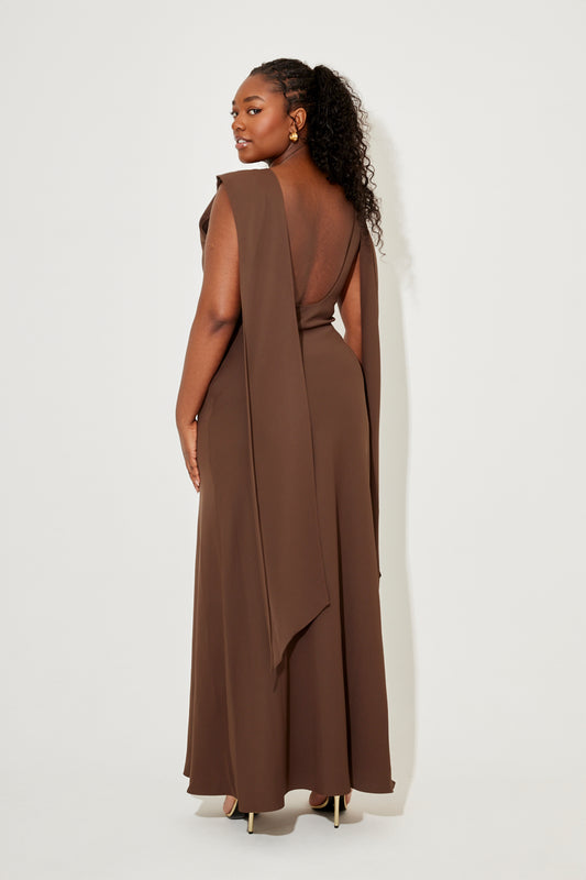 odd muse brown midi dress Square Neck Midi Dress Odd Muse