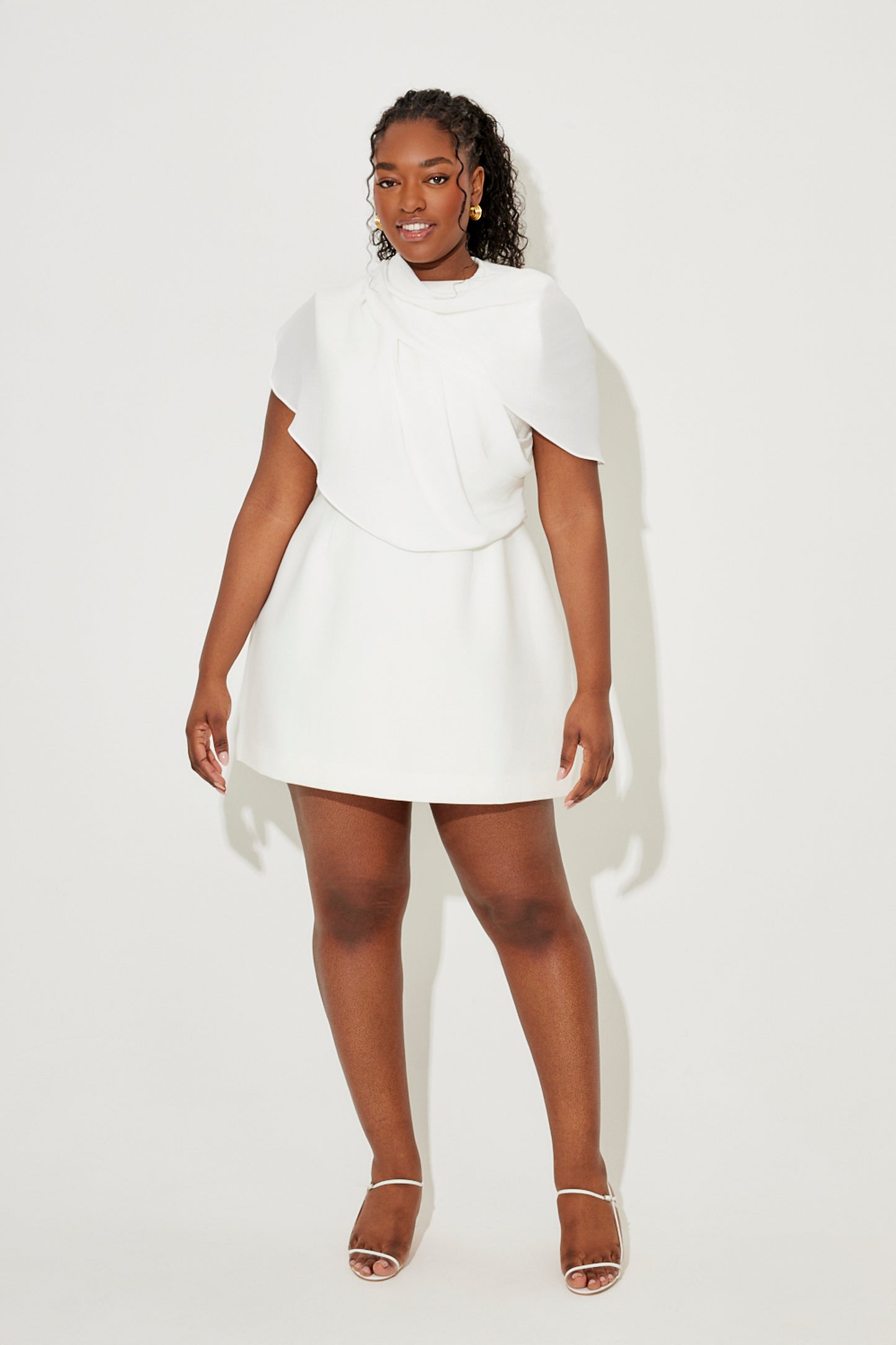 Gathered Mini Dress