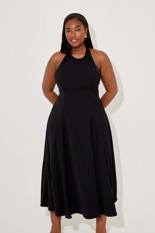 Low Back Midi Dress