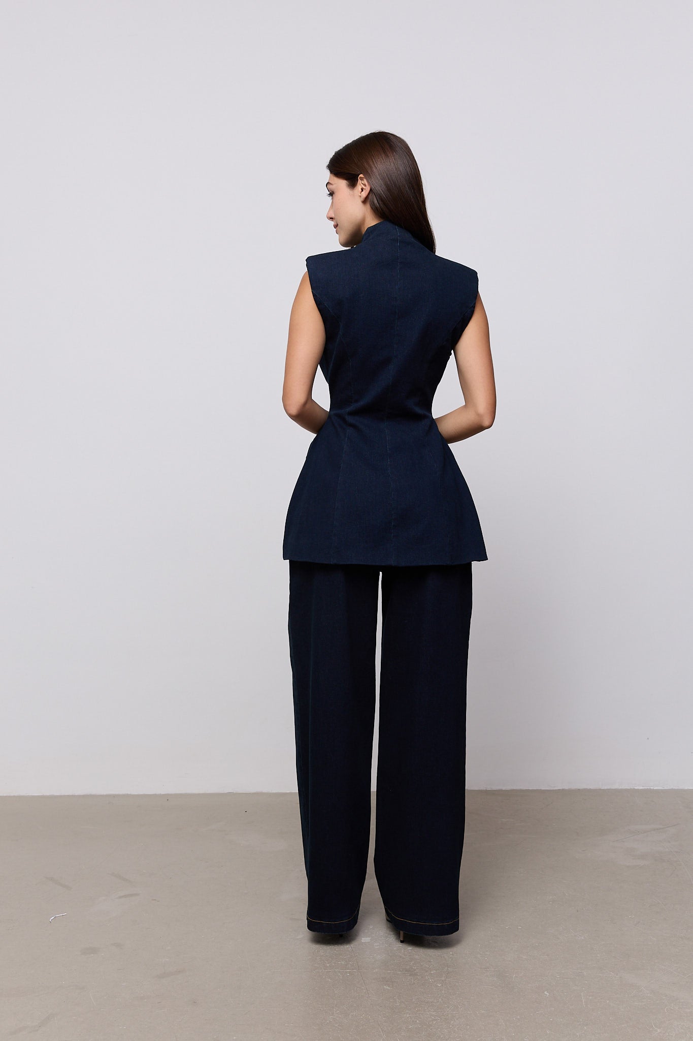 Denim Sleeveless Jacket