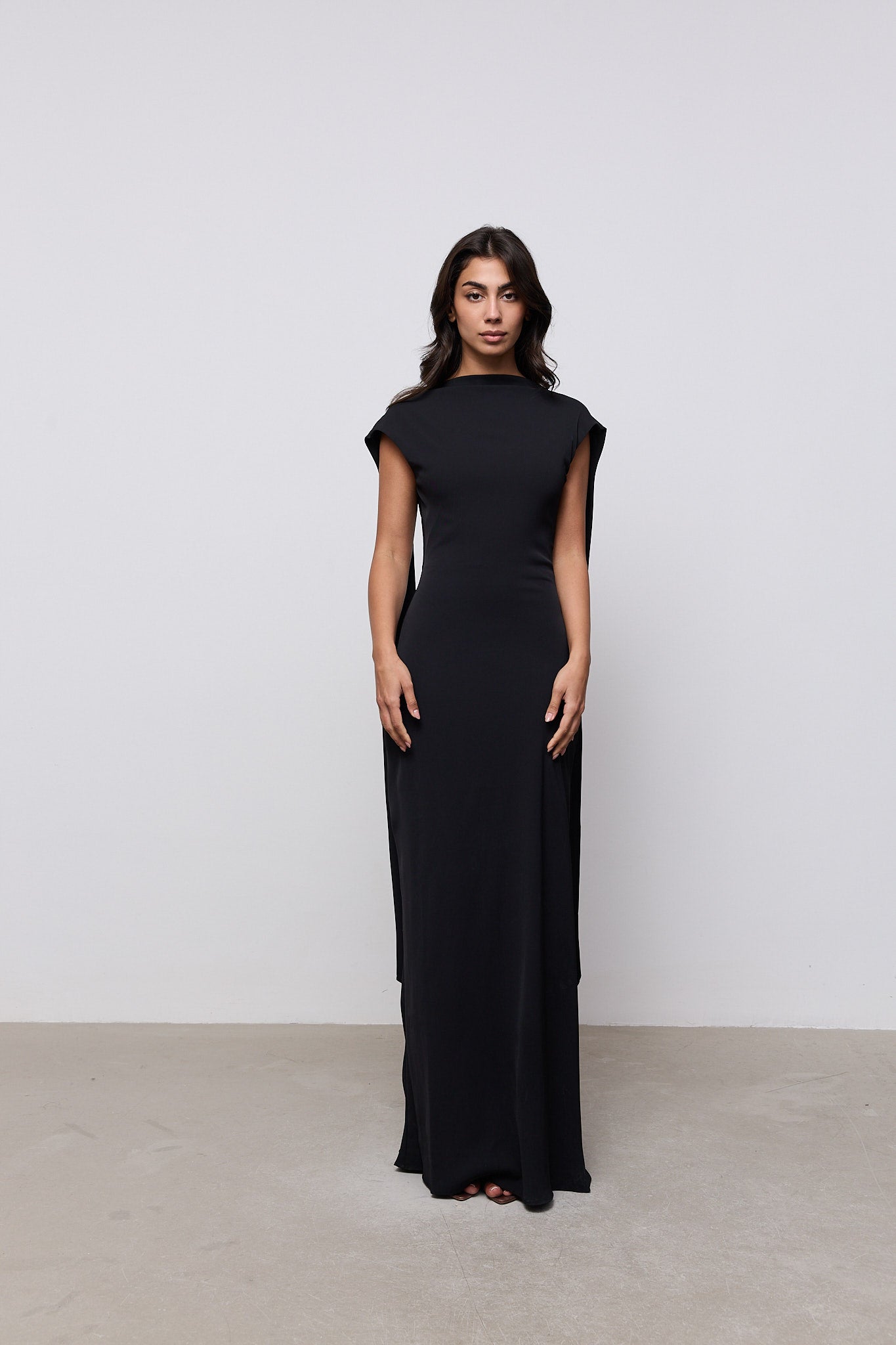odd muse london black dress Drape Maxi Dress – Odd Muse